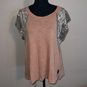 Ces Femme top - Mauve pink with designed sleeves